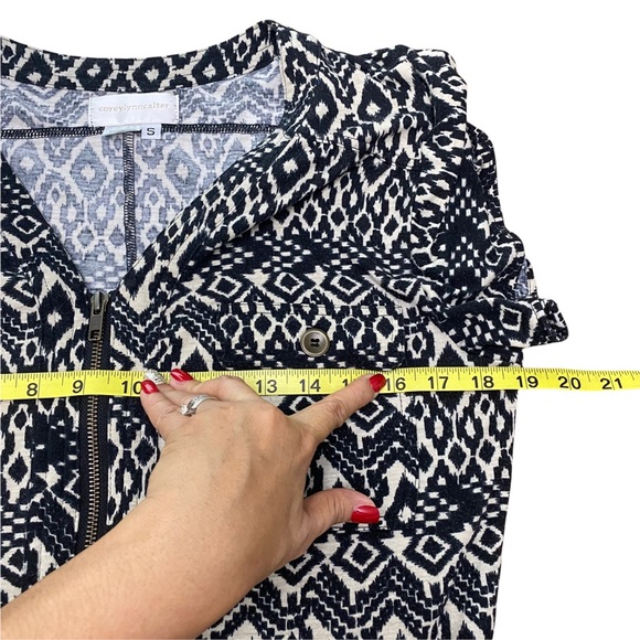 Corey Lynn Calter Womens Jumpsuit Short Sleeve Pants Drawstring Black Size S - Picture 7 of 11